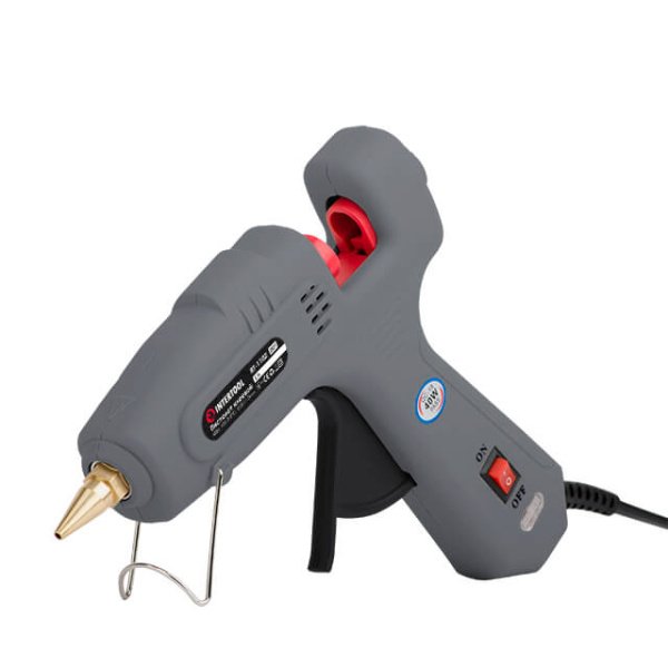 Пістолет клейовий 40 Вт, 230 В, 180-195 °C під стрижні 10.8-11.5 мм, 10-16.5 г/хв. INTERTOOL RT-1102