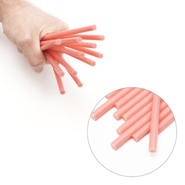 Комплект клейових стрижнів рожевих, 7,4×200 мм, 12 шт. INTERTOOL RT-1048