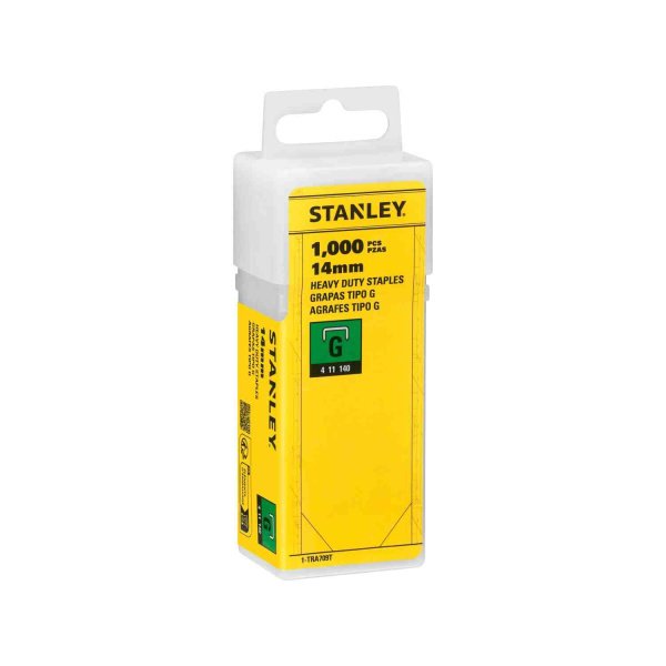 Скоби тип G висотою 14 мм для степлера Heavy Duty, в упаковці 1000 шт STANLEY 1-TRA709T