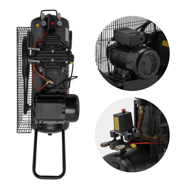 Компресор 50 л, 1.8 кВт, 220 В, 10 aтм, 250 л/хв. INTERTOOL PT-0011