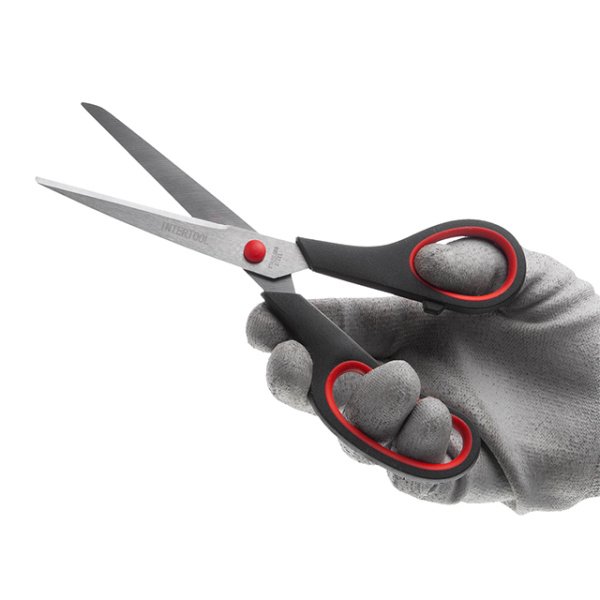 Ножиці для паперу 215мм INTERTOOL HT-0584