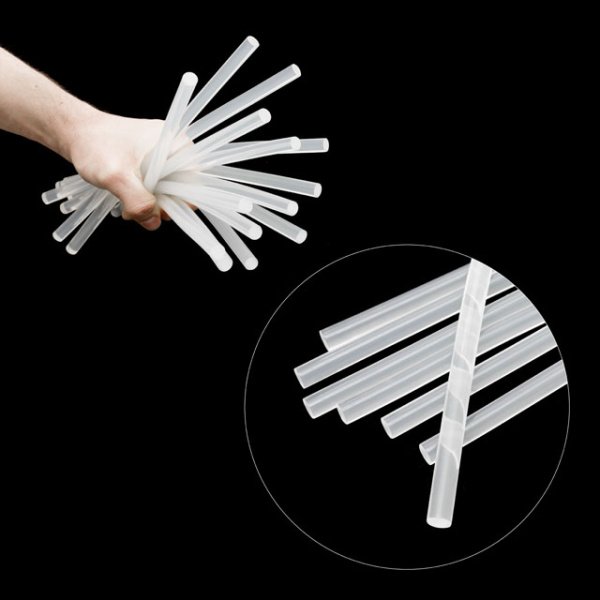 Комплект клейових стрижнів прозорих, 11,2×300 мм, уп. 1 кг INTERTOOL RT-1026