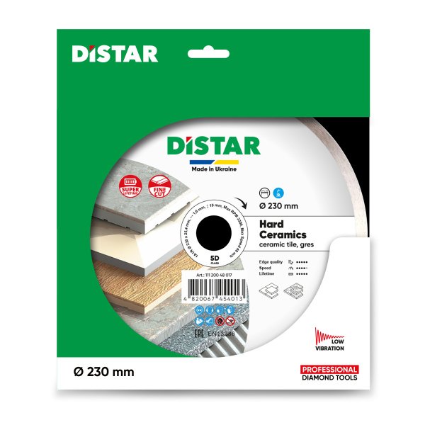 Круг алмазний вiдрiзний Distar 1A1R 230x1,6/1,2x10x25,4 Hard ceramics
