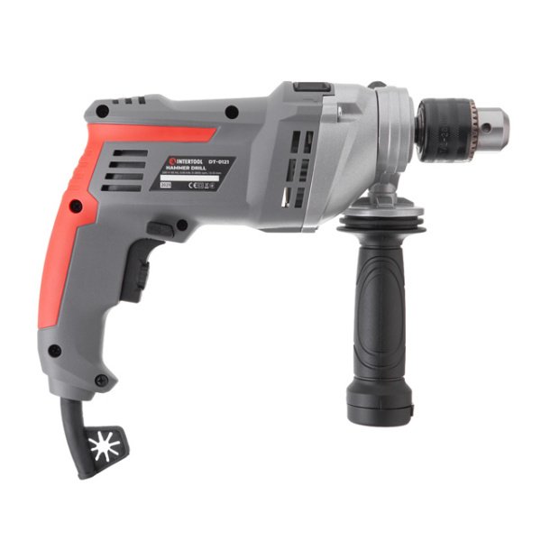 Дриль ударний 950Вт, 0-2800 об / хв, 1.5-13мм, реверс, металевий корпус редуктора INTERTOOL DT-0121
