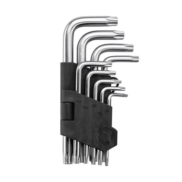 Набір ключів Г-подібних TORX, 9 шт., Т10-Т50, Cr-V INTERTOOL HT-0607