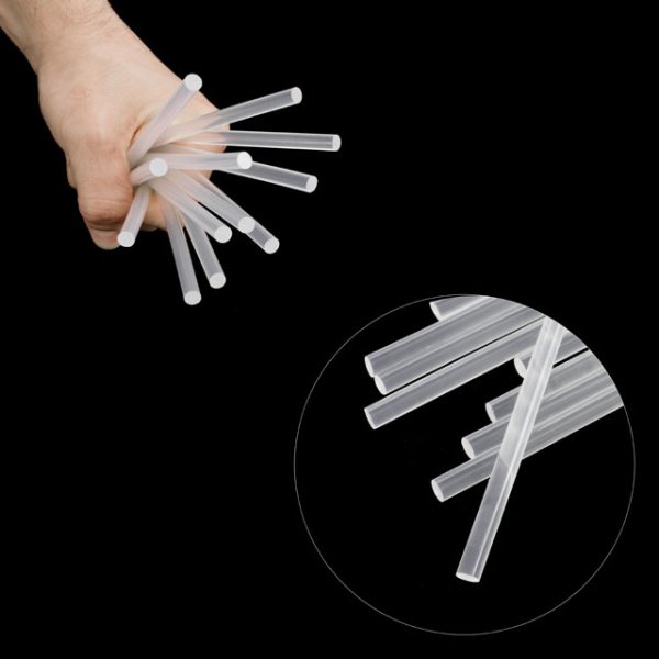 Комплект клейових стрижнів прозорих, 7,4×200 мм, 12 шт. INTERTOOL RT-1030