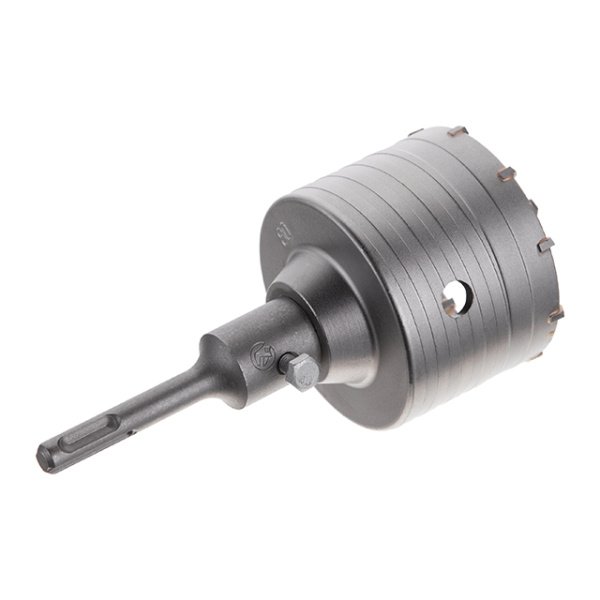 Свердло корончате по бетону 80 мм, перехідник SDS-Plus 100 мм INTERTOOL SD-7080