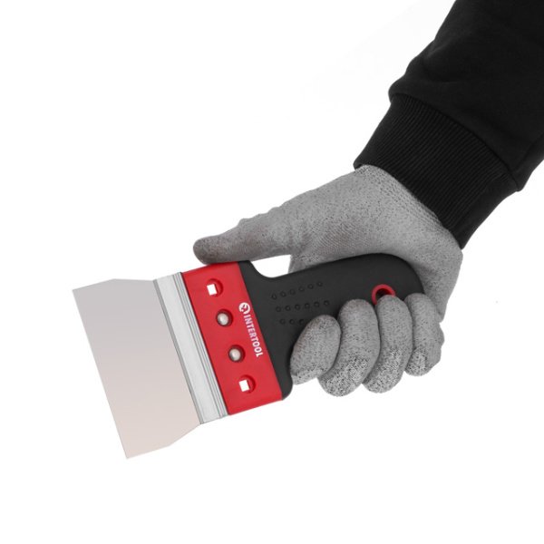 Шпатель з нержавіючої сталі, 100 мм, професійний INTERTOOL KT-2670