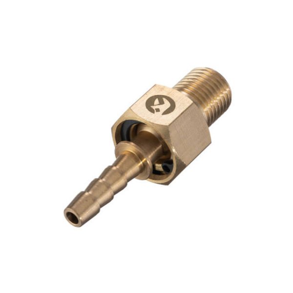 Шарнір поворотний, зовнішня різьба 1/4" на шланг 6 мм, латунь, STORM INTERTOOL PT-2204