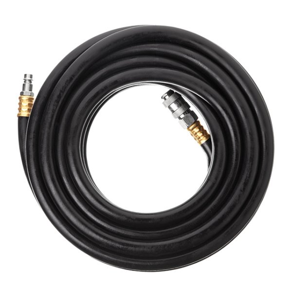 Шланг гумовий повітряний армований до 20 атм 10 x 17 мм 10м зі швидкороз'ємними з'єднаннями INTERTOOL PT-1734