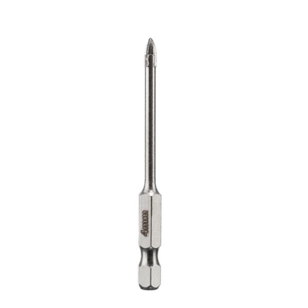 Свердло по склу та кераміці, 4 мм, HEX 1/4" INTERTOOL SD-0284