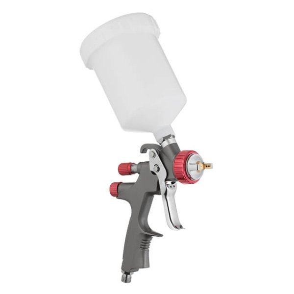 Фарбопульт пневматичний LVLP TEFLON професійний, форсунка 1.3 мм, верхній пластиковий бачок 600 мл., 1.5 бар, STORM INTERTOOL PT-0143
