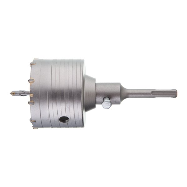 Свердло корончате по бетону 80 мм, перехідник SDS-Plus 100 мм INTERTOOL SD-7080
