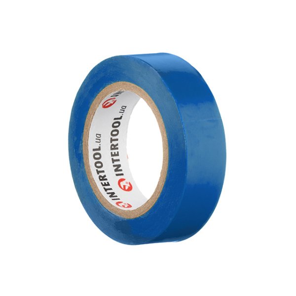 Стрічка ізоляційна 0.15мм*17мм*10м, синя INTERTOOL IT-0010