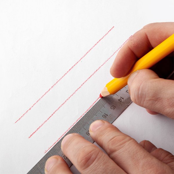 Олівець для скла, 240 мм, уп. 12 шт. INTERTOOL KT-5001