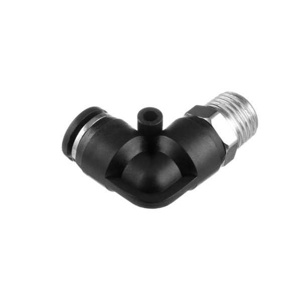 З'єднання цангове L-образне для поліуретанових та ін. шлангів 8 мм, 1/4" зовнішня різьба INTERTOOL PT-2332