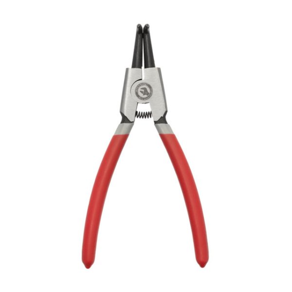 Щипці для зняття та встановлення стопорних кілець, 150 мм, вигнуті, на розтиск INTERTOOL HT-7008