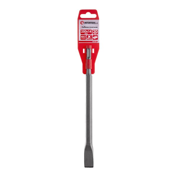 Зубило плоске, SDS-Plus, 20 мм, 250×14 мм INTERTOOL SD-0411
