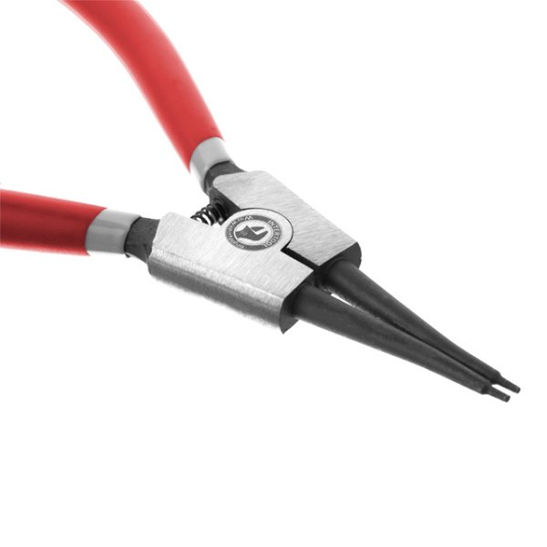 Щипці для зняття та встановлення стопорних кілець, 180 мм, прямі, на розтиск INTERTOOL HT-7013