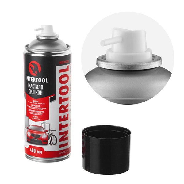 Мастило "Силікон", аерозоль, 400 мл INTERTOOL FS-6040