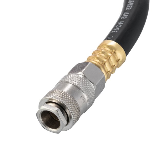 Шланг гумовий повітряний, армований, до 20 атм, 10×17 мм, 15 м, зі швидкороз'ємними з'єднаннями, STORM INTERTOOL PT-1739