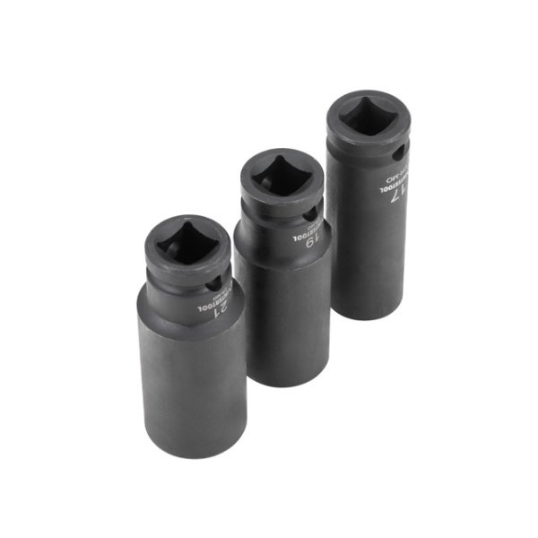 Набір головок ударних подовжених 1/2" 3 од., 17, 19, 21 мм, CrMo STORM INTERTOOL ET-8501