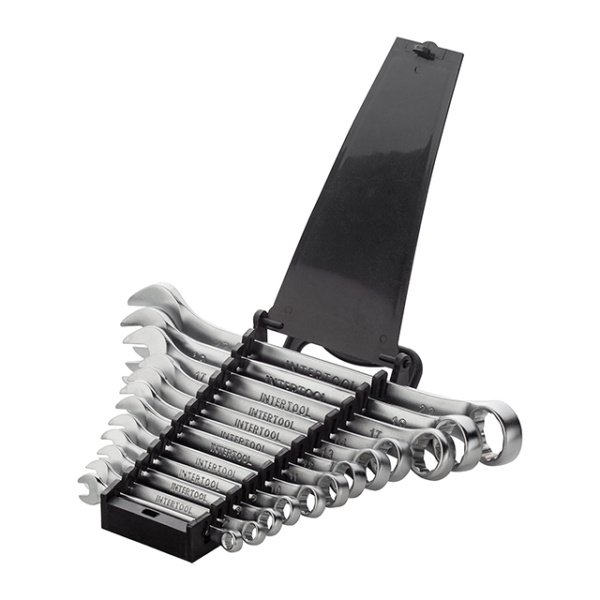 Набір ключів комбінованих, 12 шт., 6-22 мм, Cr-V INTERTOOL HT-1203