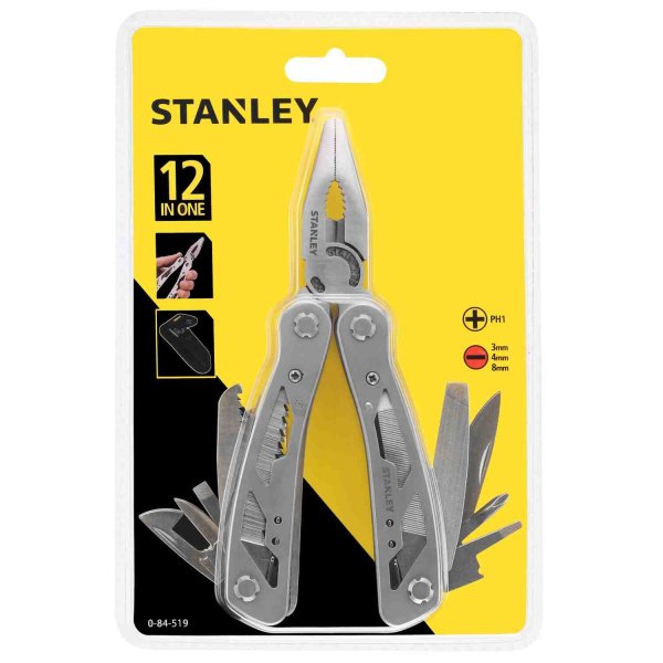 Універсальний інструмент MULTI-TOOL з дванадцятьма функціями в жорсткому чохлі для поясного носіння STANLEY 0-84-519