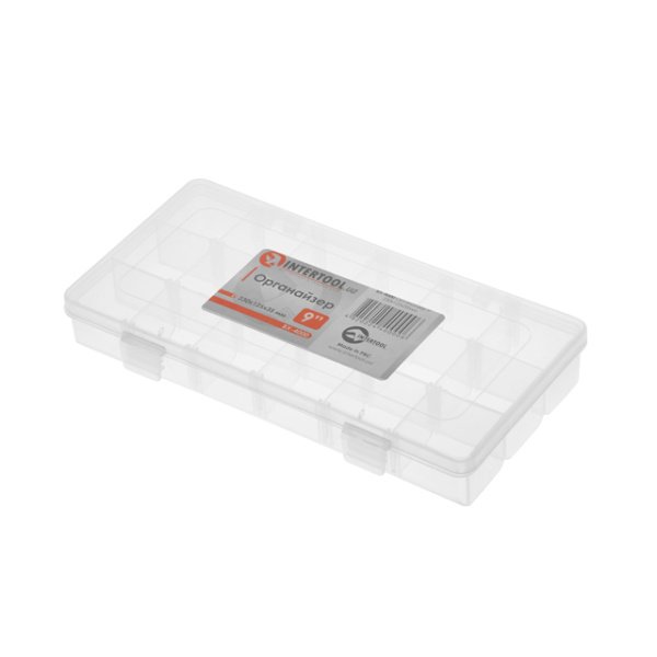 Органайзер 9" 230x125x35мм INTERTOOL BX-4000