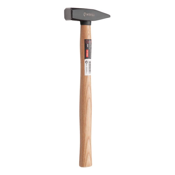 Молоток слюсарний 300г,ручка ясен INTERTOOL HT-0252