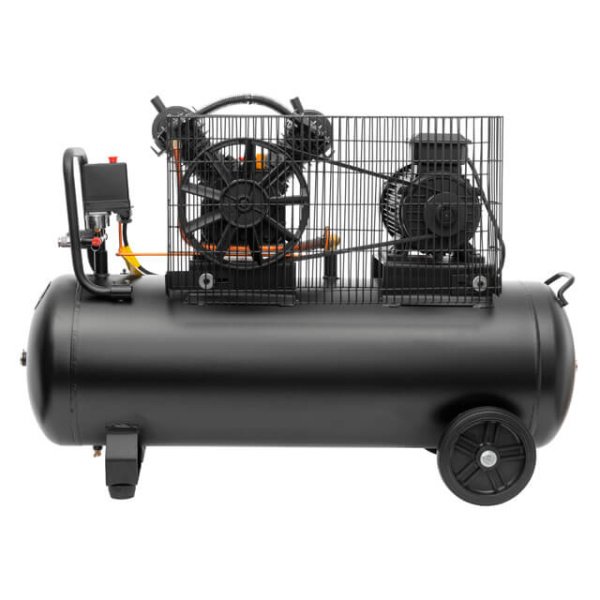 Компресор 100 л, 3 кВт, 380 В, 10 aтм, 500 л/хв., 2 циліндри INTERTOOL PT-0013
