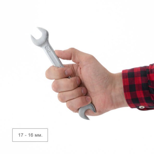 Набір комбінованих ключів 6 шт 6-17 мм Cr-V, покриття сатин-хром, DIN3110, STORM INTERTOOL XT-1101