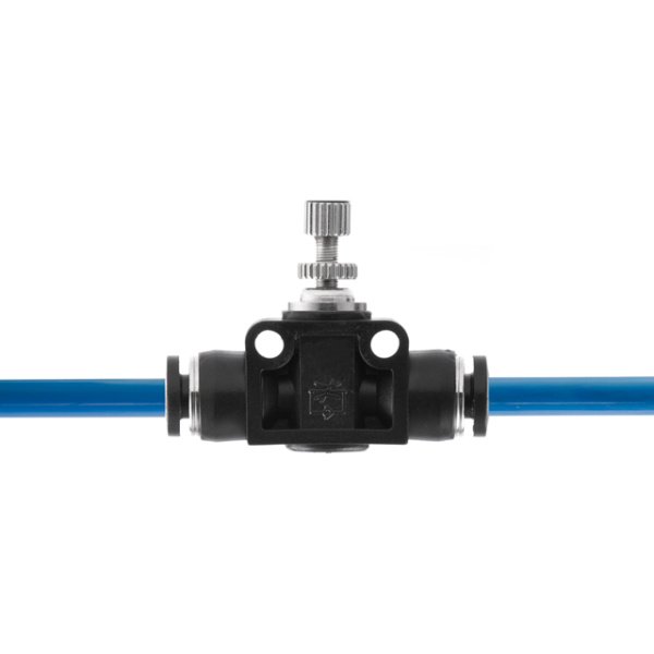 З'єднання цангове пряме з регулятором для поліуретанових та ін. шлангів 4×4 мм INTERTOOL PT-2395