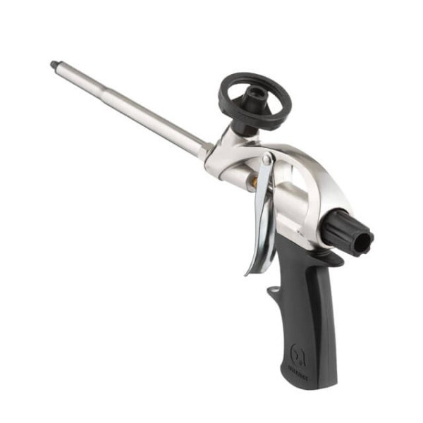 Пістолет для монтажної піни, з тефлоновим покриттям утримувача балона, 4 насадки INTERTOOL PT-0604