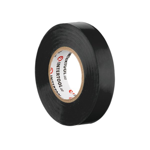 Стрічка ізоляційна 0.15мм*17мм*25м чорна INTERTOOL IT-0026