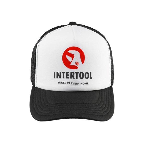Бейсболка "INTERTOOL" (чорно/біла) INTERTOOL PR-0101