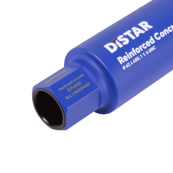 Сверло алмазное DDS-W 67x450-6x1 1/4 UNC Reinforced concrete