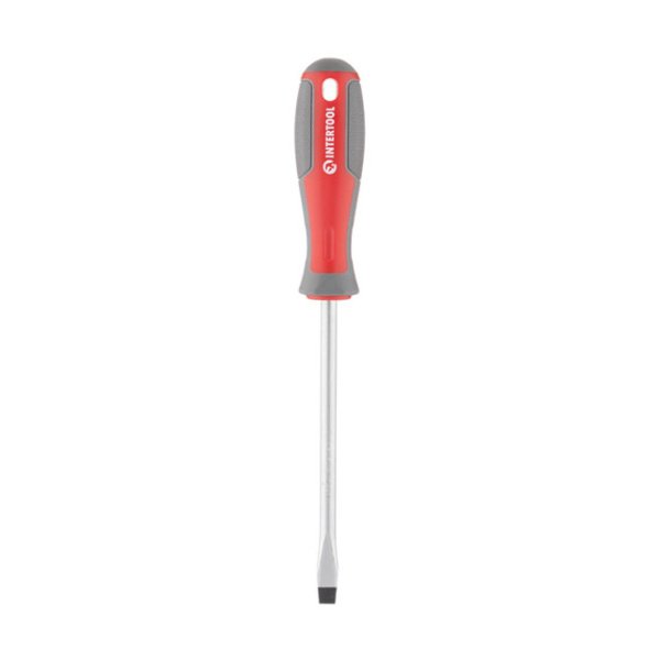 Викрутка шлицьова, SL8,0×150 мм, Cr-V INTERTOOL VT-3312