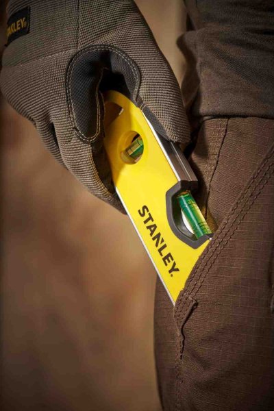 Рівень TORPEDO з алюмінію довжиною 250 мм з 3 капсулами і магнітами STANLEY 0-43-511