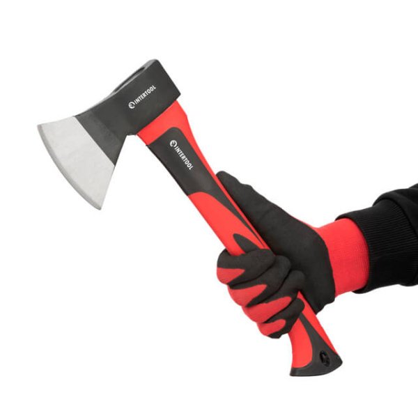 Сокира, 600 г, ручка з фібергласу INTERTOOL HT-0261