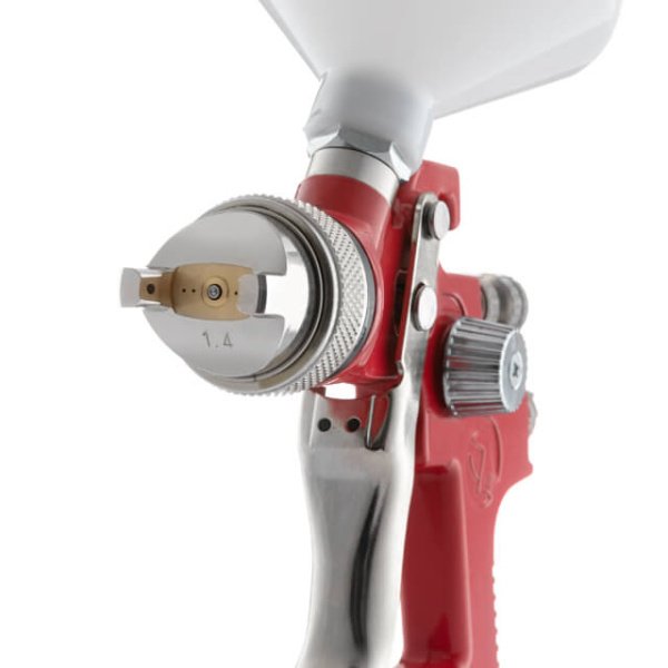 Фарбопульт пневматичний HVLP, форсунка: 1,4 мм, верхній пластиковий бачок: 600 мл, 3 бар INTERTOOL PT-0104