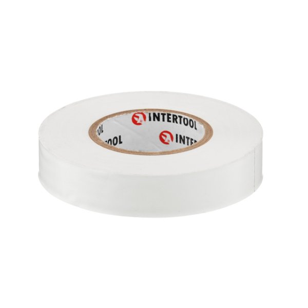 Стрічка ізоляційна, 17 мм * 25 м *0,15 мм, біла INTERTOOL IT-0063