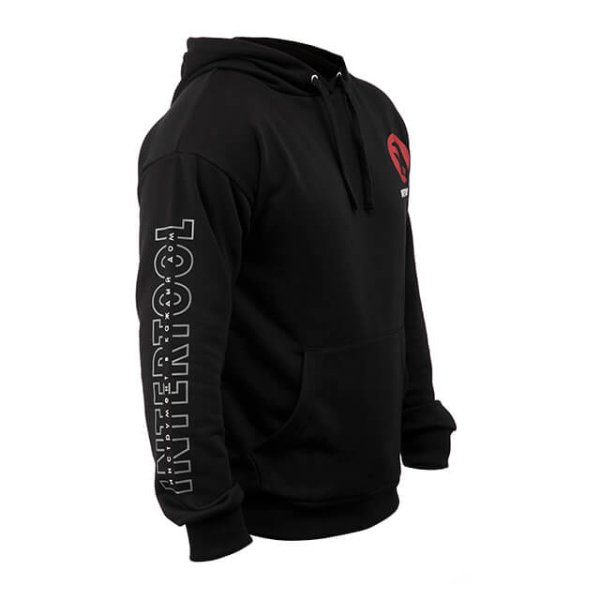 Худі INTERTOOL чорне, трикотаж, розмір S INTERTOOL SP-4003