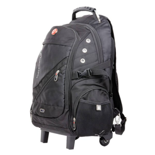 Рюкзак дорожній Intertool 3 відділення, 30 л. на колесах з телескопічною ручкою INTERTOOL BX-9024