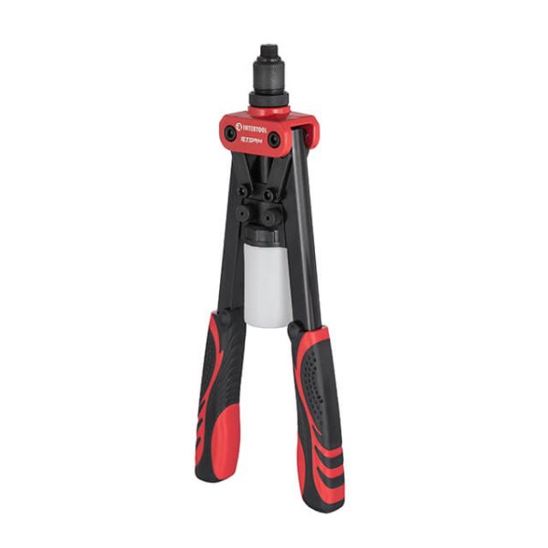 Пістолет заклепувальний дворучний, 330 мм, діаметр застосовуваної заклепки: 2,4, 3,2, 4,0, 4,8 мм, STORM INTERTOOL RT-0017