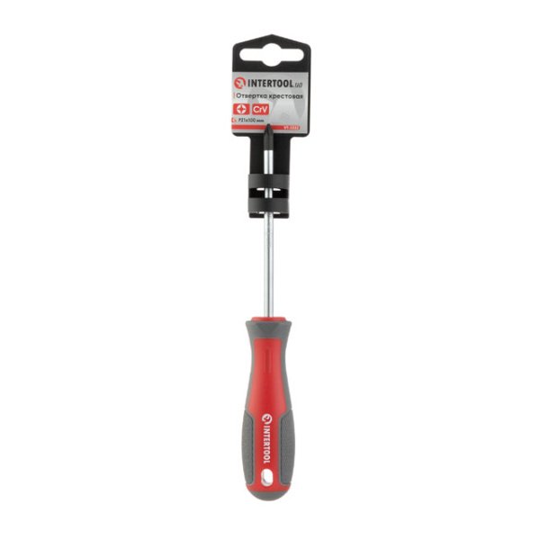 Викруткa PZ1 * 100 мм, CR-V INTERTOOL VT-3332