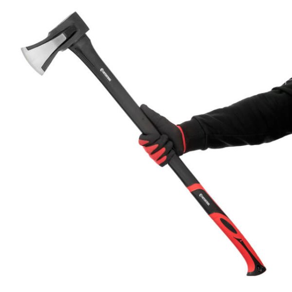 Колун кований, 2200 г, ручка з фібергласу INTERTOOL HT-0275