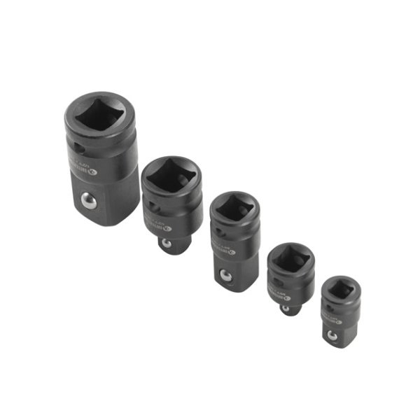 Набір перехідників, 5 од. (1/4"F×3/8"M, 3/8"F×1/4"M, 3/8"F×1/2"M, 1/2"F×3/8"M, 1/2"F×3/4"M), Cr-Mo, STORM INTERTOOL ET-8511