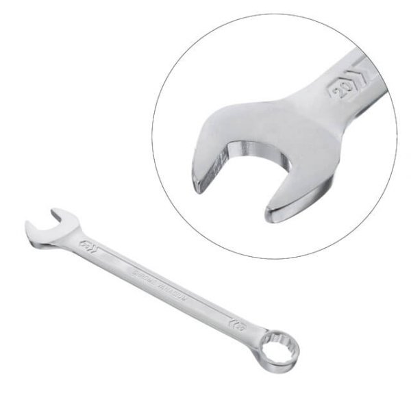 Ключ комбінований 20 мм, Cr-V, покриття сатин-хром, DIN3113, STORM INTERTOOL XT-1020