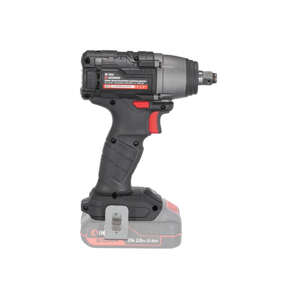 Гайкокрут ударний акумуляторний безщітковий 20 В, 300 Nm, 0-2500 об/хв, 0-3000 уд/хв, 1/2", без ЗП та АКБ INTERTOOL WT-9364